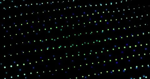 HUD lines in motion. abstract background from particles and dots. High-tech Illustrazione stock