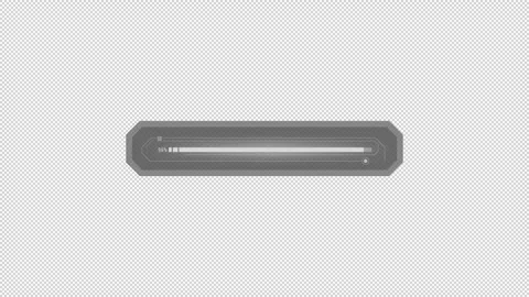 HUD loading element - frame with linear progress bar. Stock Footage 241502839