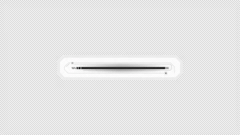 HUD loading element - frame with linear progress bar. Stock Footage 244947716
