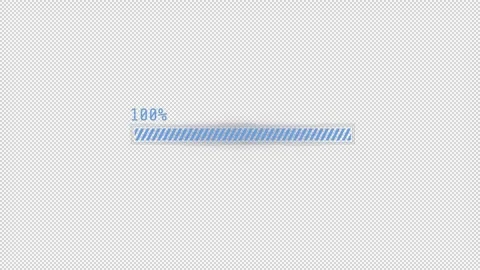 HUD loading element - progress bar with percentage. Stock Footage 242389493