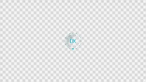 HUD loading element - round progress bar with percentage. Stock Footage 245466791