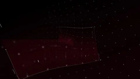 HUD looping zoom in.Flying through Futuristic technological interface. 動画素材 129417609