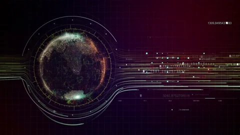 HUD Map 02 Video stock 168321797