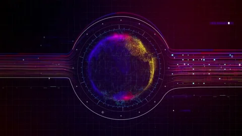 HUD Map Center 03 Vídeos de archivo 168301736