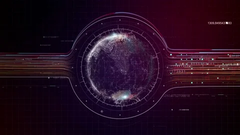 HUD Map Center 04 動画素材 168312828