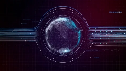 HUD Map Center 06 스톡 동영상 168314596