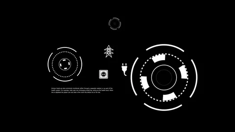 HUD Matte Elements 2 Stock Footage 80429852