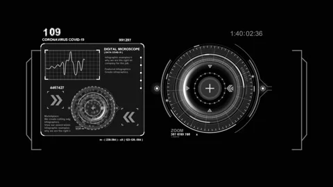 HUD microscome 47 Stock Footage 220319940