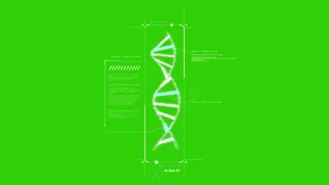 HUD Molecular DNA 3 Stock Footage 304408807