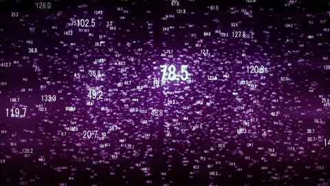 Hud numbers animation Stock Footage 102058589