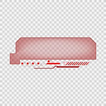 Hud panel frame futuristic overlay element gaming graphic Stock Illustration