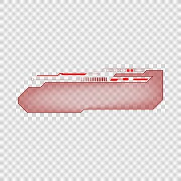 Hud panel frame futuristic overlay element gaming vector イラスト素材