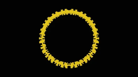 HUD R Circle  001 Stock Footage 205593158
