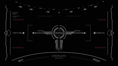 HUD-R-target Vídeos de archivo 205997261