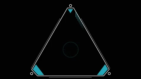 HUD R triangle 스톡 동영상 207072084