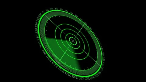 HUD Radar futuristic high tech display scanner, loopable 库存影片 101149135