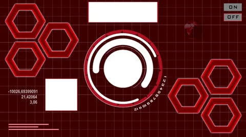 HUD Red Stock-Footage 25149267