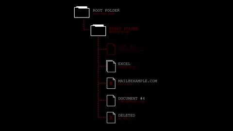 HUD root folder element, suitable for use in hud and sci-fi projects Stock Footage 243661642