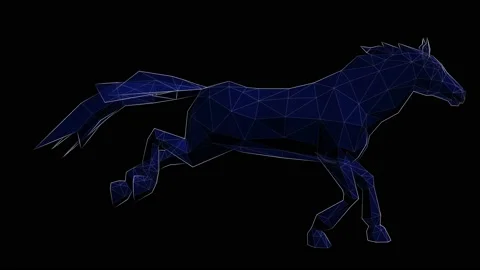 Hud Run Horse Video stock 158741464
