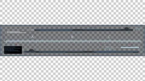 HUD scanner indication blue bar alpha loop Stock Footage 47010557