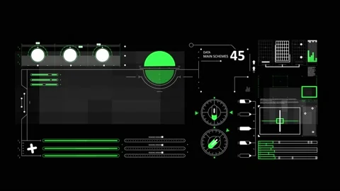 HUD scene 10 Stock Footage 231694753