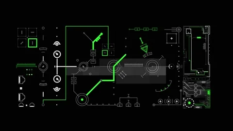 HUD scene 17 Stock Footage 231694771