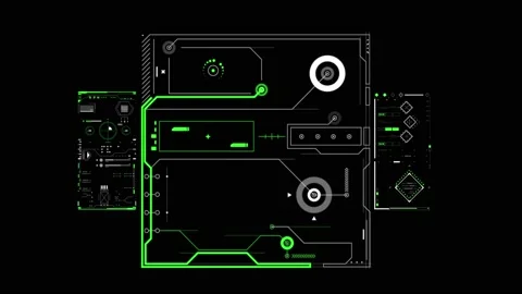 HUD scene 3 Stock Footage 231694743