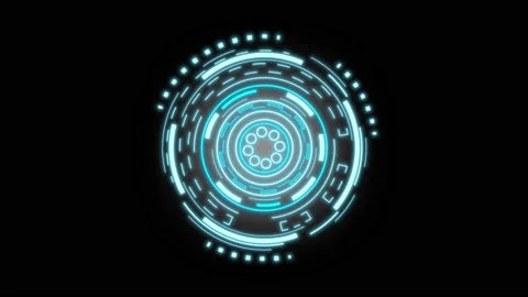 HUD Sci-fi Futuristic Display Animation. Modern cyberspace innovation concept. Stock Footage 171596712
