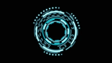 HUD Sci-fi Futuristic Display isolated. Cyberspace innovation. Virtual Reality. Stock Footage 171596759