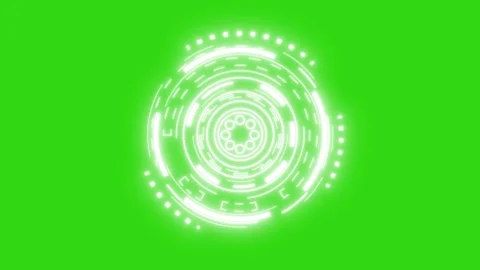 HUD Sci-fi Futuristic Display. Hologram Button.  Stock Footage 240092890