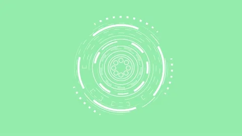 HUD Sci-fi Futuristic Display. Hologram Button.  Stock Footage 240093070