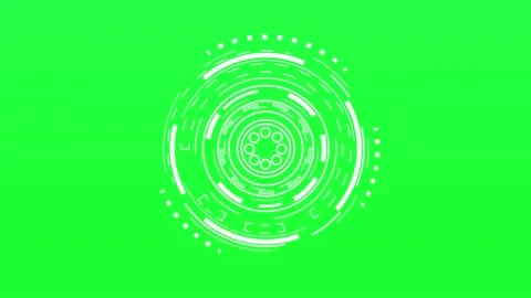 HUD Sci-fi Futuristic Display. Hologram Button.  Stock Footage 240093156