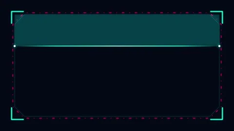 HUD sci-fi interface overlay video background Stock Footage 345694749
