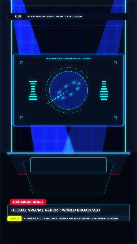 Hud sci-fi interface radar display animation loop footage Stock Footage 346642969