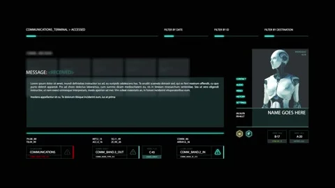 HUD screen 14 Stock Footage 221966764