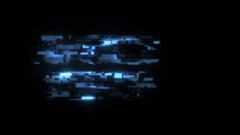 HUD screen cool glitch access denied text animation background logo seamless Stock Footage 99498450