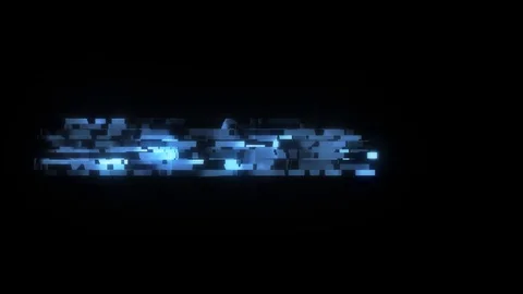 HUD screen cool glitch NEW GAME text animation background logo seamless loop New Stock Footage 99224402