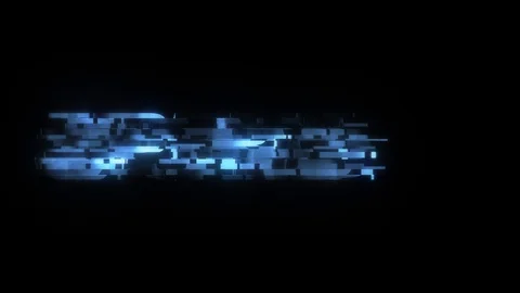 HUD screen cool glitch UPGRADE text animation background logo seamless loop New Video stock 99225316