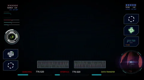 HUD Screen Stock Footage 42526144