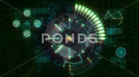 HUD Screen HD Illustration 01 Stock Illustration