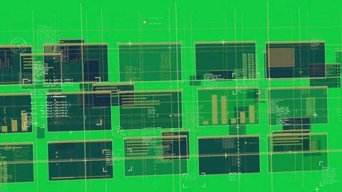 HUD shifting on tilt, panels sliding diagonally, clarifying code, chart on 스톡 동영상 340269421