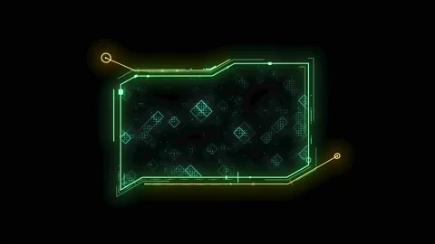 HUD speach bubble 3 Stock Footage 231694846