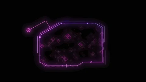 HUD speach bubble 4 Video stock 232366189