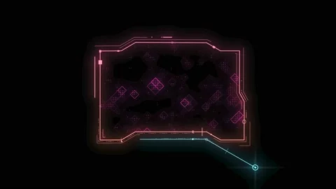 HUD speach bubble 9 Stock Footage 232366203