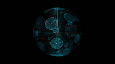 HUD Spherical Projection 스톡 동영상 160608429