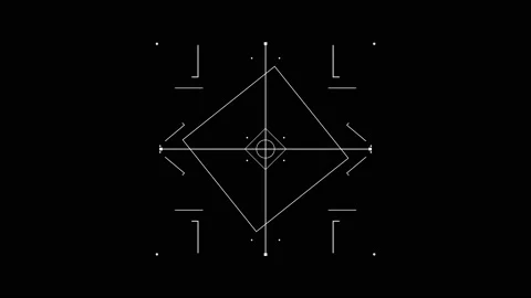 HUD square 79 Stock Footage 221857672