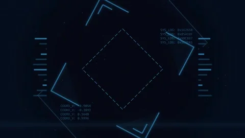 HUD Square Animation Background 4K Stock Footage 335762467