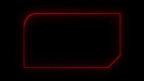 HUD square digital futuristic frame on black background, HUD frame, informa.. 스톡 동영상 331905225