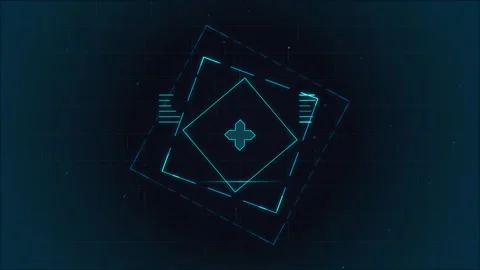 HUD Square motion Animation Background Stock Footage 335762626