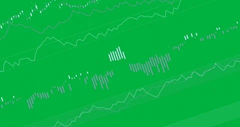 HUD starting grid cue drawing two lines pulsing bars syncing wave showing trends Stock Footage 327352239